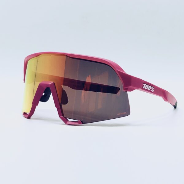 100% S3 Sunglasses (Matte Washed Out Neon Pink) (Purple Multilayer