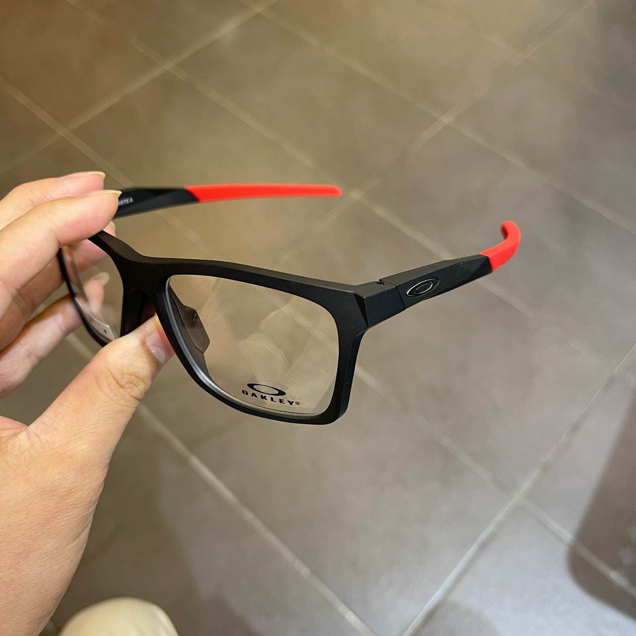 Oakley Activate (A) | Satin Black (Earsocks Red) - 2aoptical